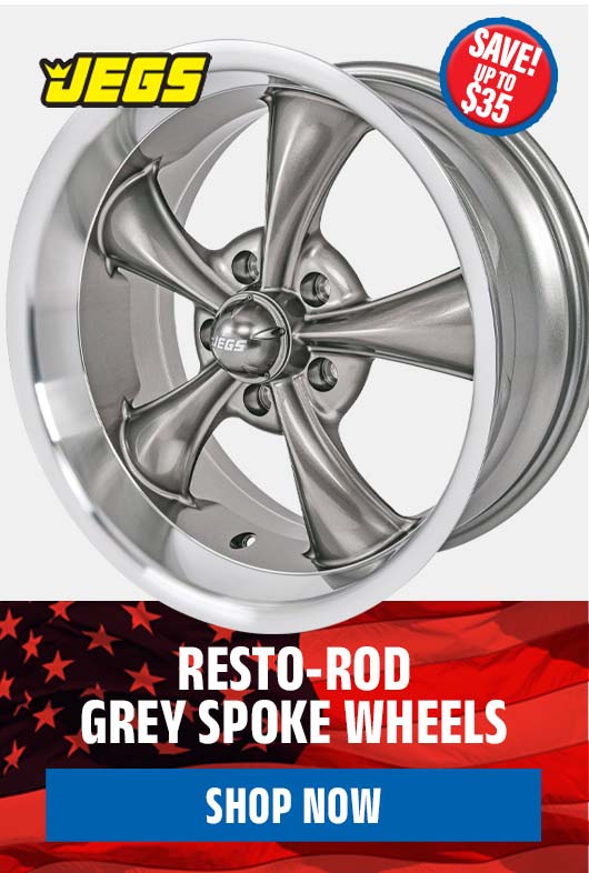 Resto-Rod Grey Spoke Wheels