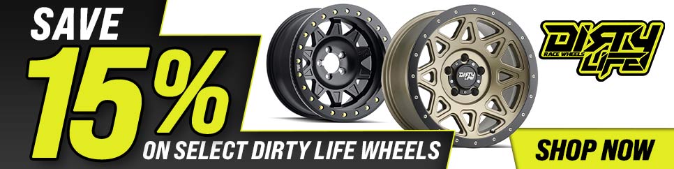 Save 15% ON Select Dirty Life Wheels!
