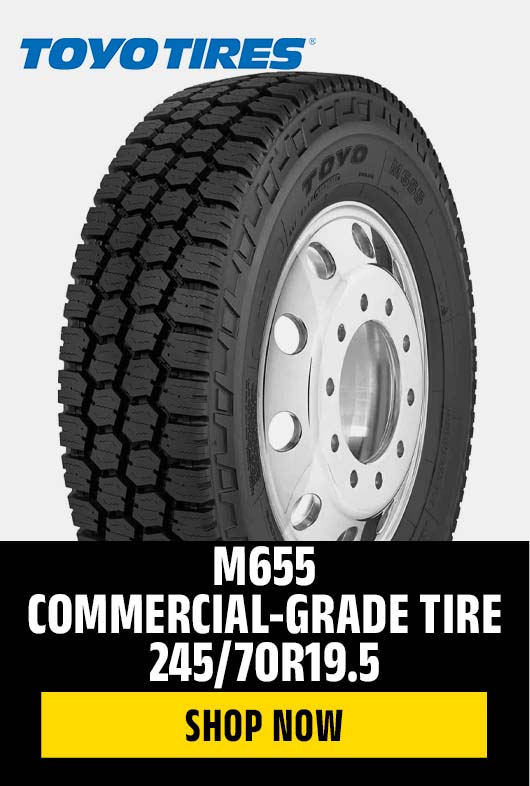 M655 Commercial-Grade Tire 245/70R19.5
