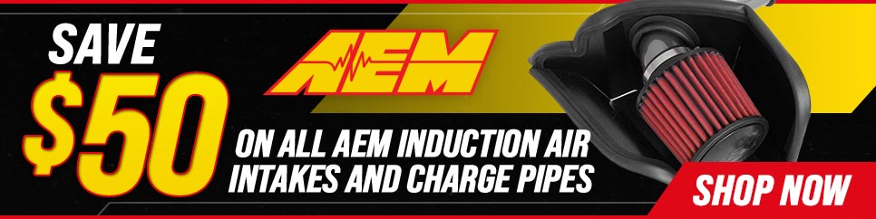 Save $50 On All AEM Induction Air Intakes & Charge Pipes!