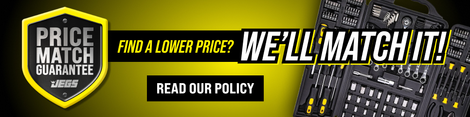 Find a lower price? we'll match it.