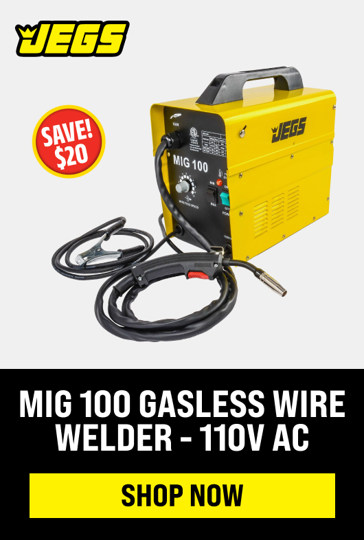 MIG 100 Gasless Wire Welder - 110V AC