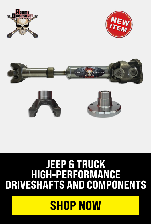 Jeep & Truck high-performance driveshafts and components