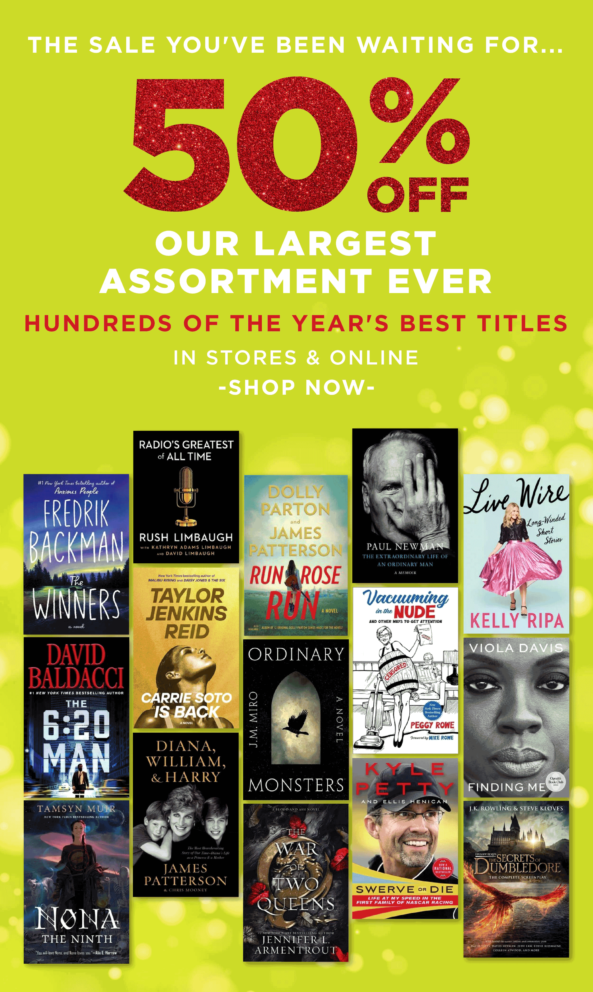 Save 50% on Our LARGEST Assortment of Books EVER! - Books A Million