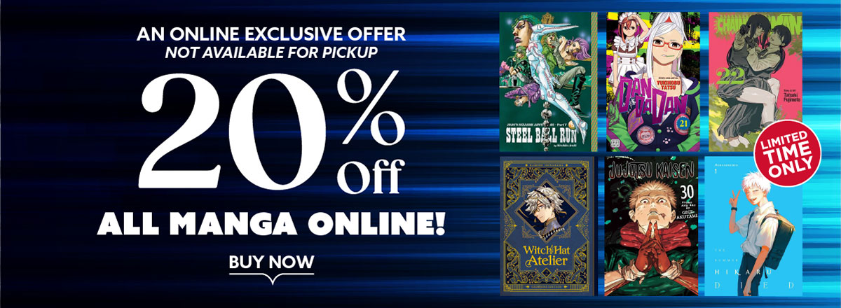 Save 20% on All Manga Online