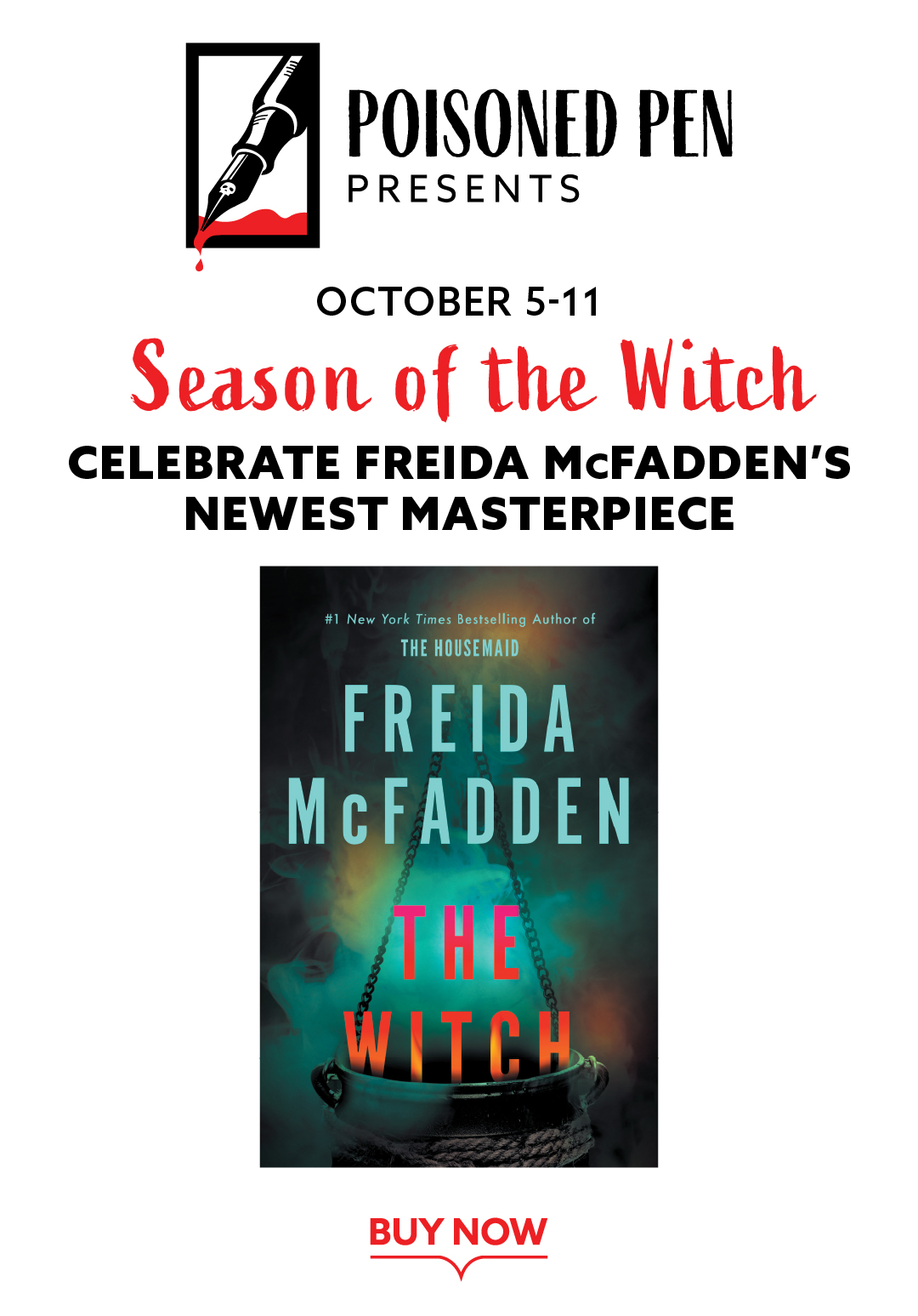 October 5th-11th, Season of the Witch - Celebrate Freida McFadden's newest masterpiece