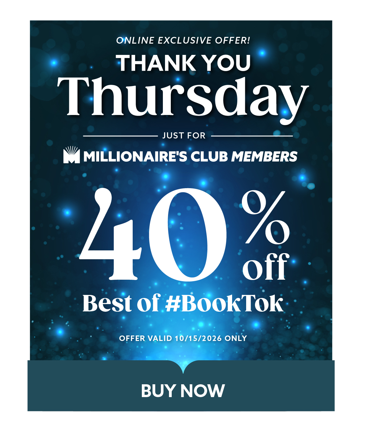 40% Off Best of #BookTok - Thank You Thursday