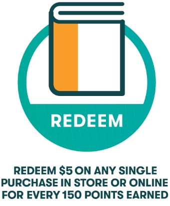 Redeem $5 On Any Single Purchase In Store Or Online For Every 150 Points Earned