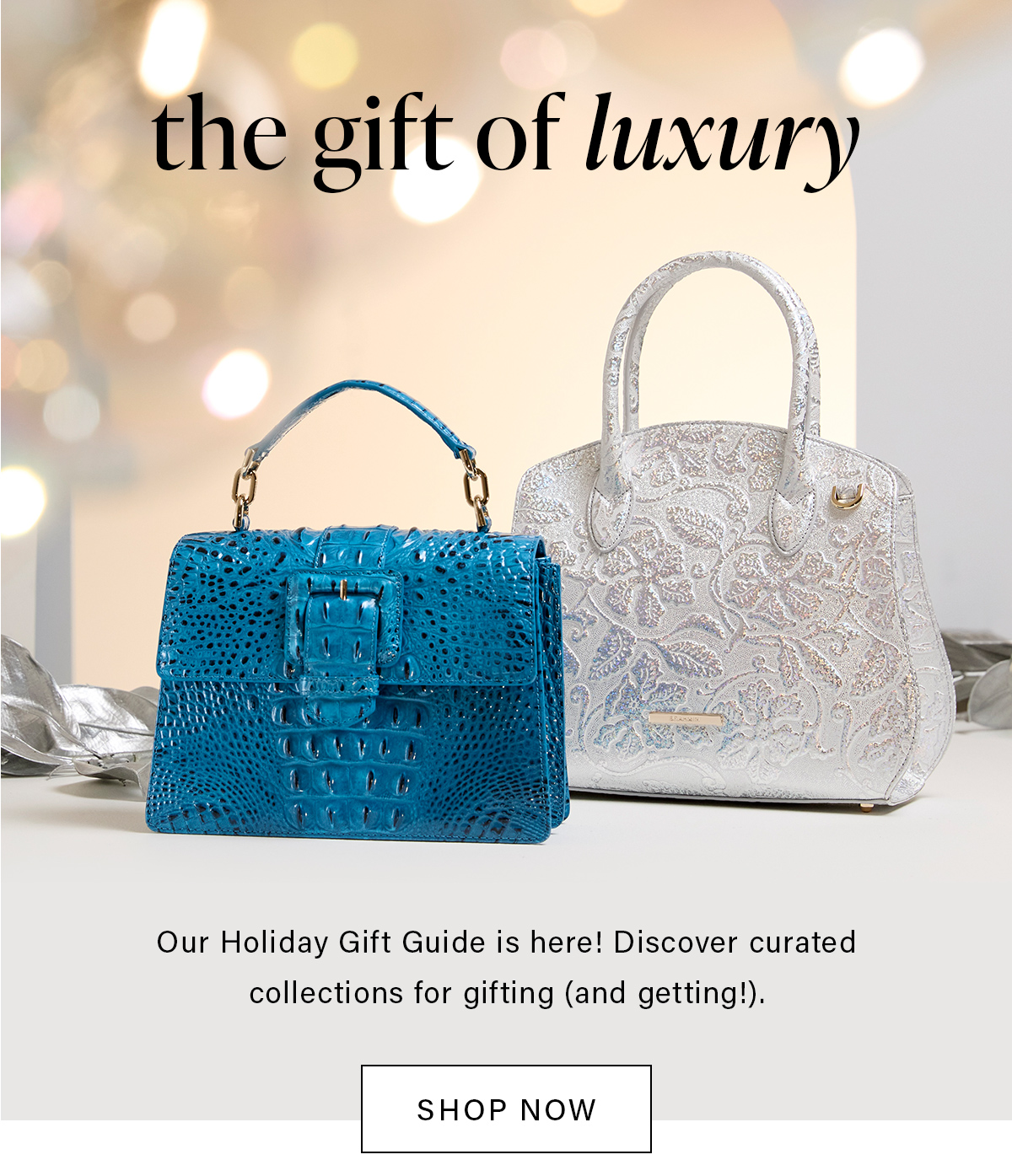 the gift of luxury Our Holiday Gift Guide is here! Discover curated collections for gifting (and getting!). SHOP NOW