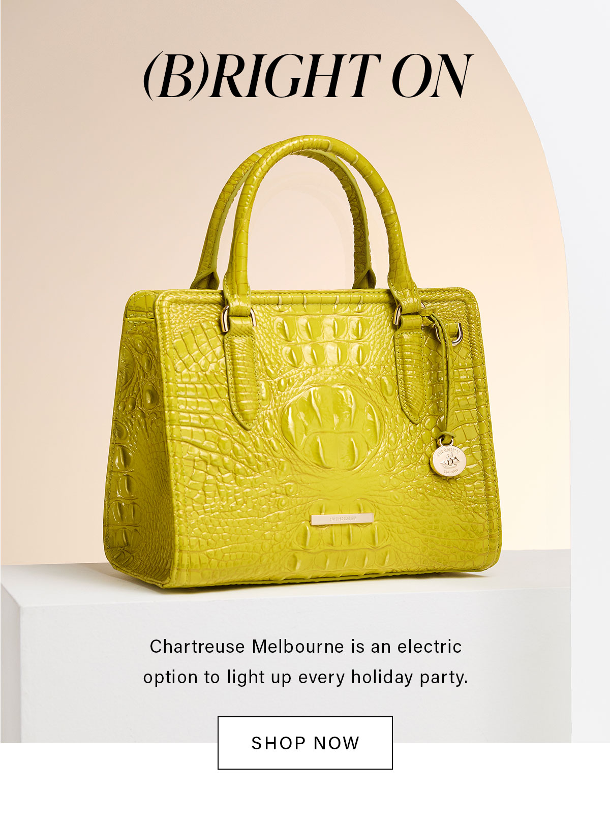 (B)RIGHT ON Chartreuse Melbourne is an electric option to light up every holiday party. SHOP NOW