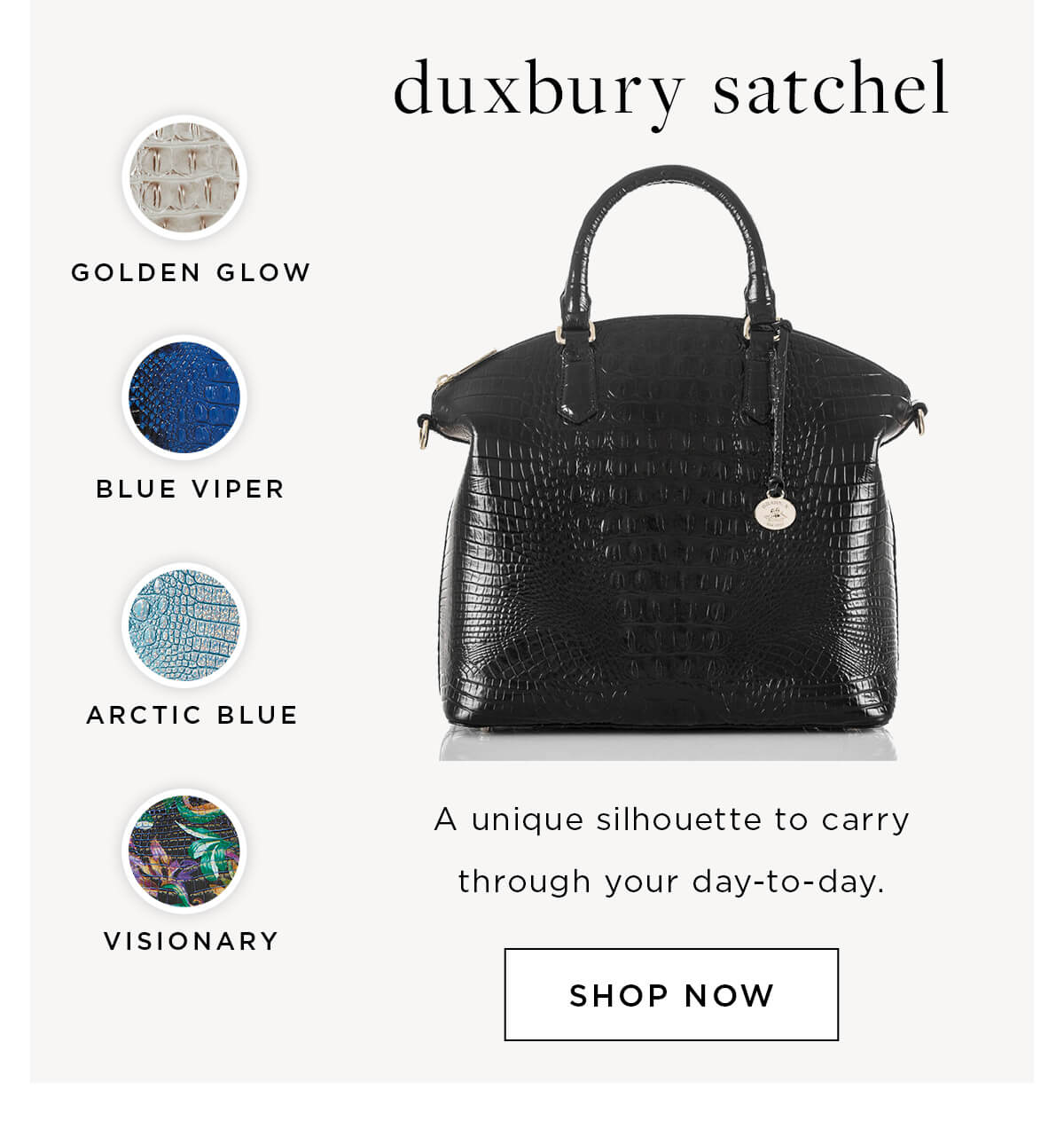 Duxbury Leather Satchel, Arctic Blue Melbourne