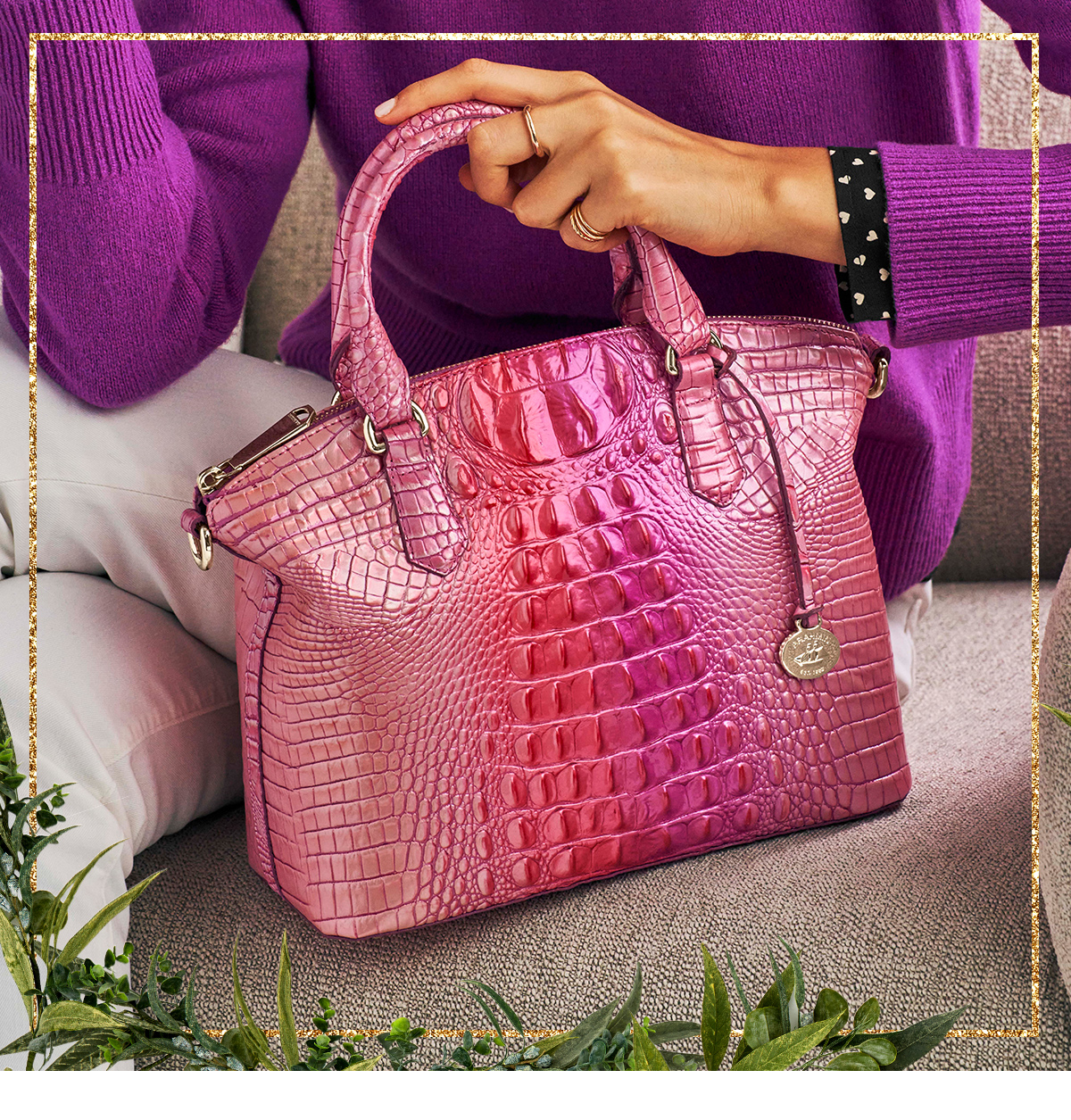 Luxury Brand Women's Bag Multicolor Brahmin Crocodile Women's Shoulder Bag  Europe And America Large Capacity Tote Bag For Women - AliExpress