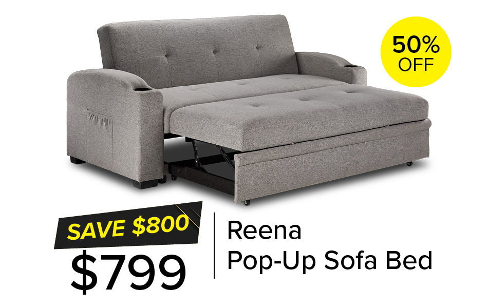 50% Off Reena Pop-Up Sofa Bed