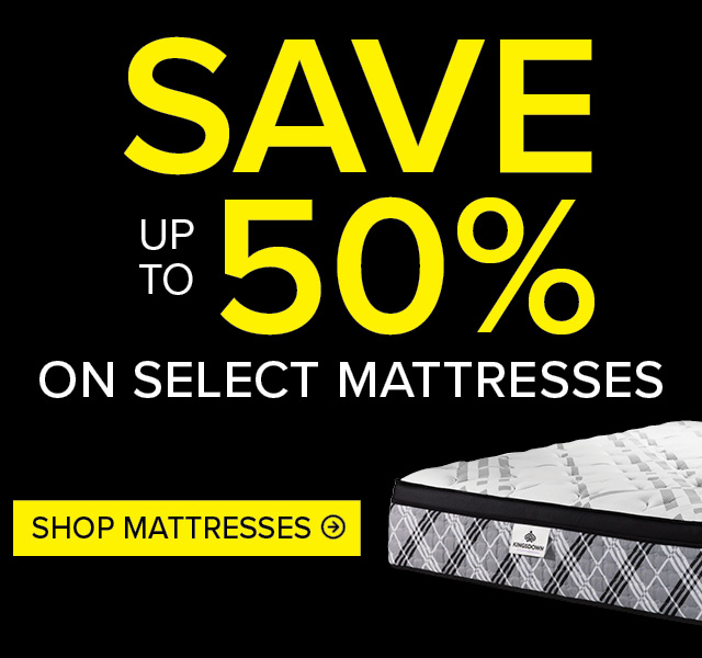 Save up to 50% on Select Mattresses