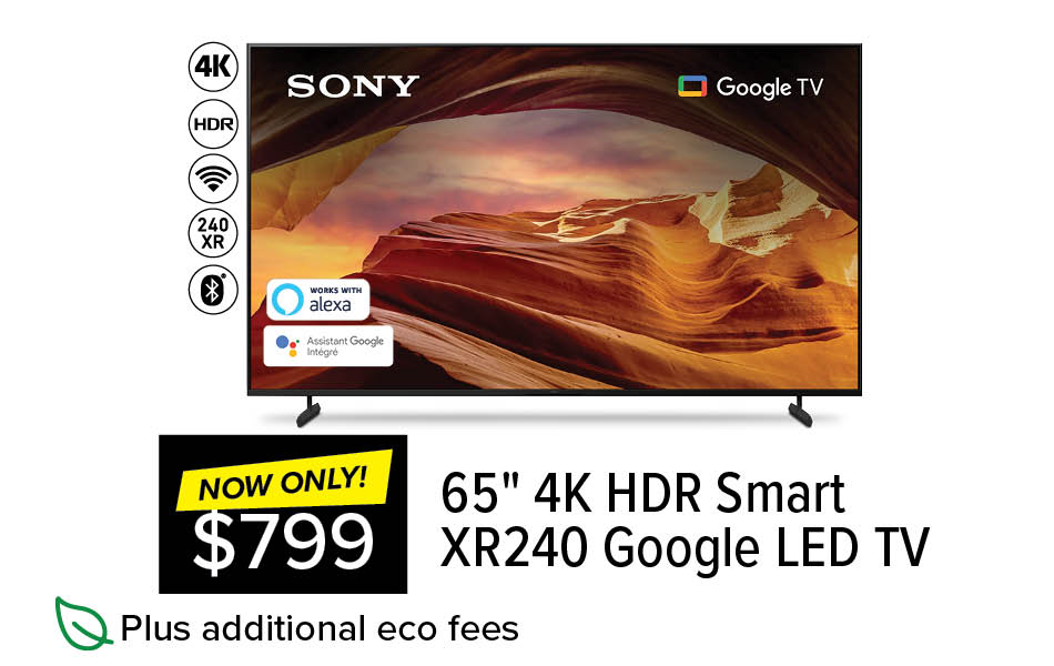 SONY 65" X77L 4K HDR LED TV Google TV