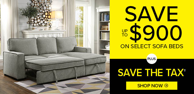 Save Up To $900 On Select Sofa Beds