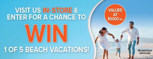 Win 1 of 5 Beach Vacations