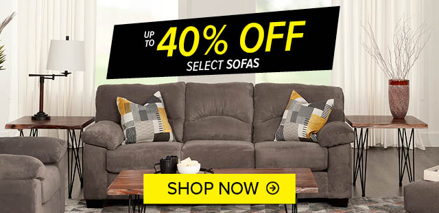 Up To 40% Off Select Sofas