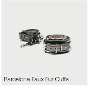 Liberator Leatherworks Barcelona Faux Fur Cuffs B Barcelona Faux Fur Cuffs 