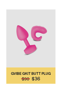Gvibe Gkit Vibrating Butt Plug with Remote Control (WAS $90 - NOW $36)