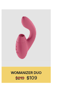 Womanizer DUO Clitoral Stimulator & G-Spot Vibrator (WAS $219 - NOW $109)  