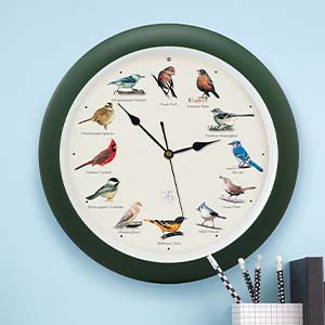 25th Anniversary 13 inch Singing Bird Clock