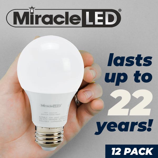 Miracle LED 60W Light Bulbs - 12 Pack