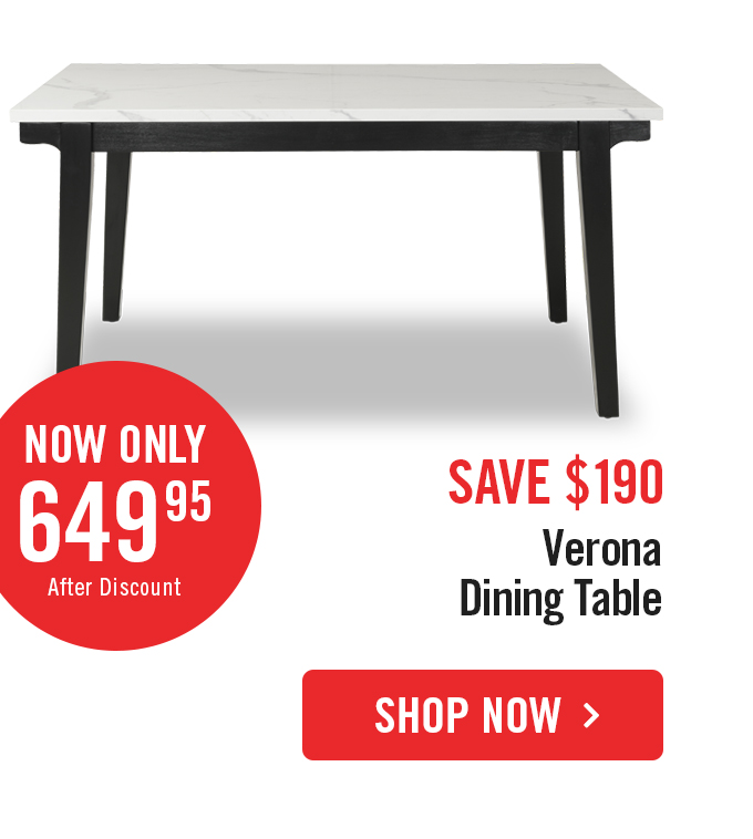 Verona Rectangular Dining Table