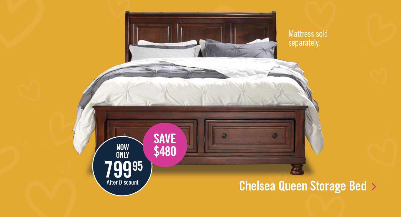 Chelsea Queen Storage Bed