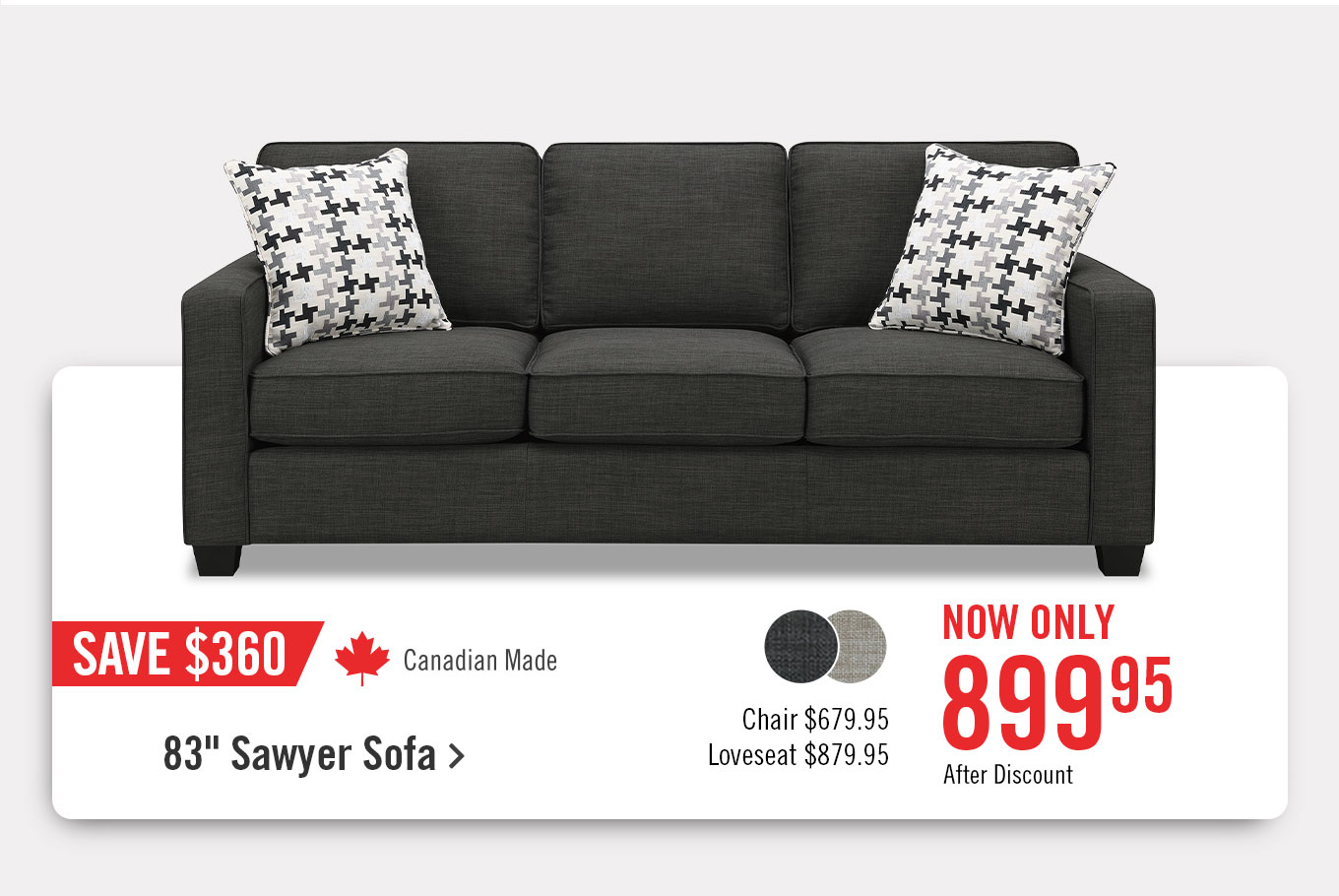 83 inch Sawyer Sofa.