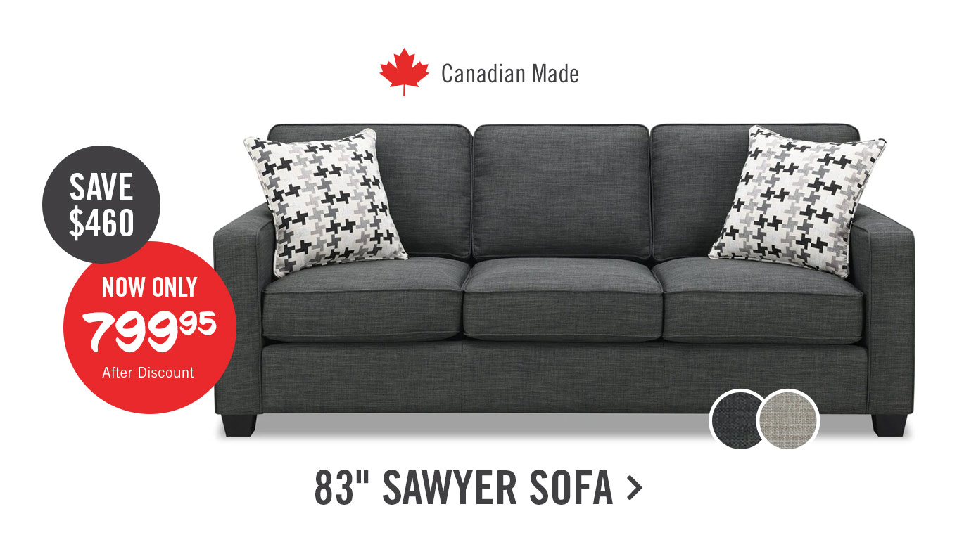 Canadian Made 83" SAWYER SOFA 