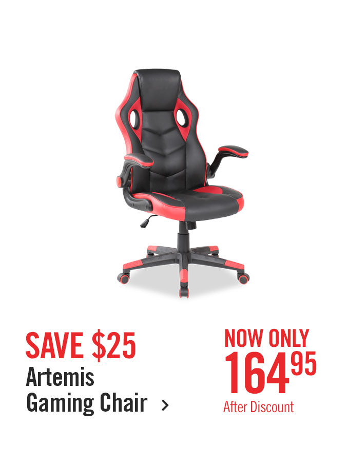 Artemis Gaming Chair - Red and Black