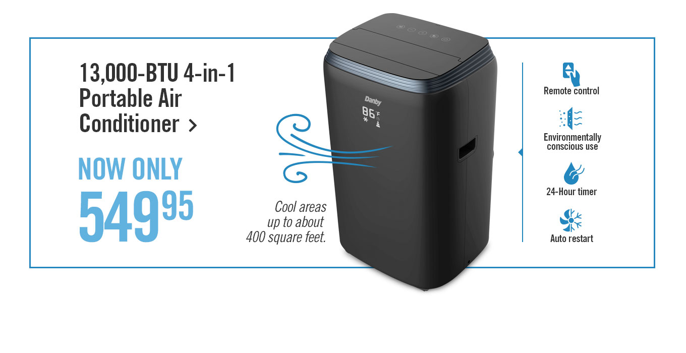 Danby 4-in-1 Portable Air Conditioner - DPA080HE3BDB-6