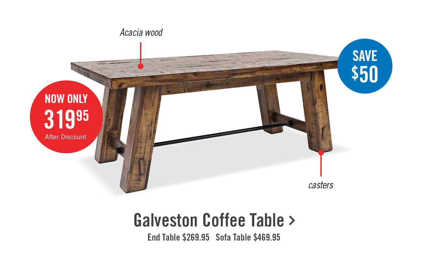 Galveston coffee table.