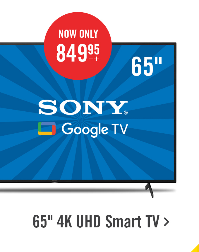 65 inch 4K UHD Smart TV.