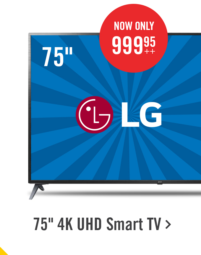 75 inch 4K UHD Smart TV.