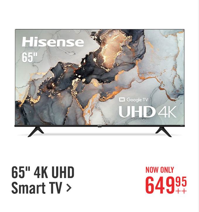 Hisense 65″ A68H Series 4K UHD Smart Google TV