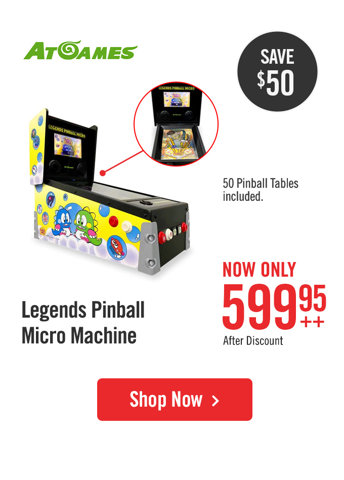 AtGames legends pinball micro machine.
