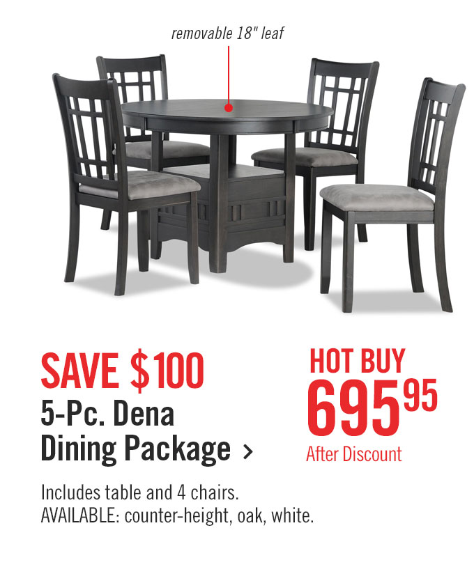 Dena 5-Piece Dining Package