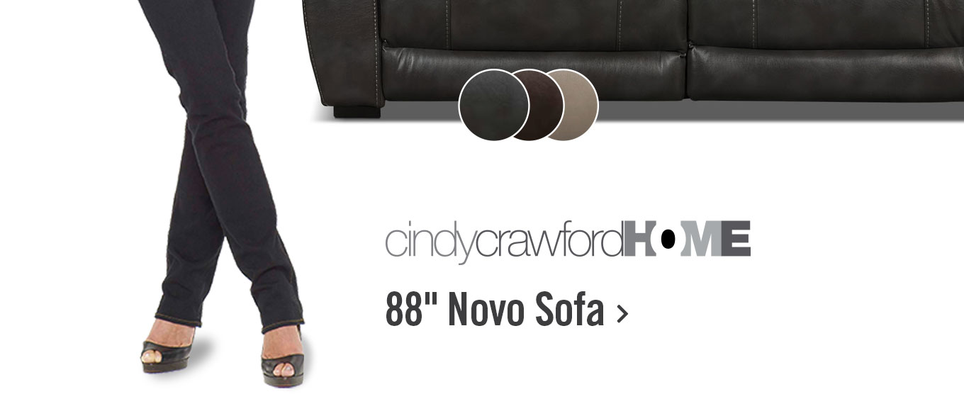 Novo Leather-Look Fabric Sofa