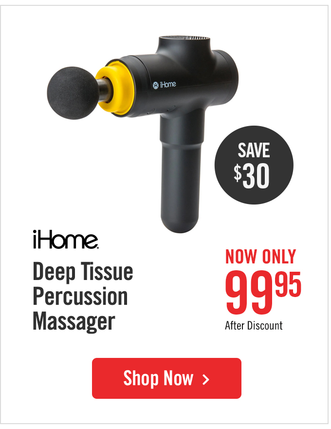Deep tissue percussion massager.