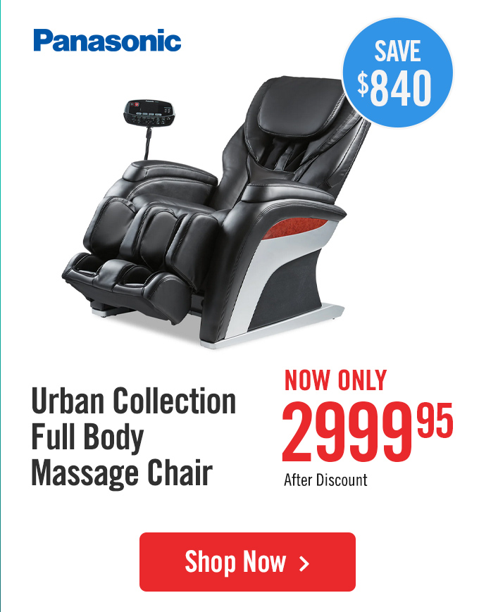 Panasonic Urban Collection High-Quality Synthetic Leather Massage Power Recliner.