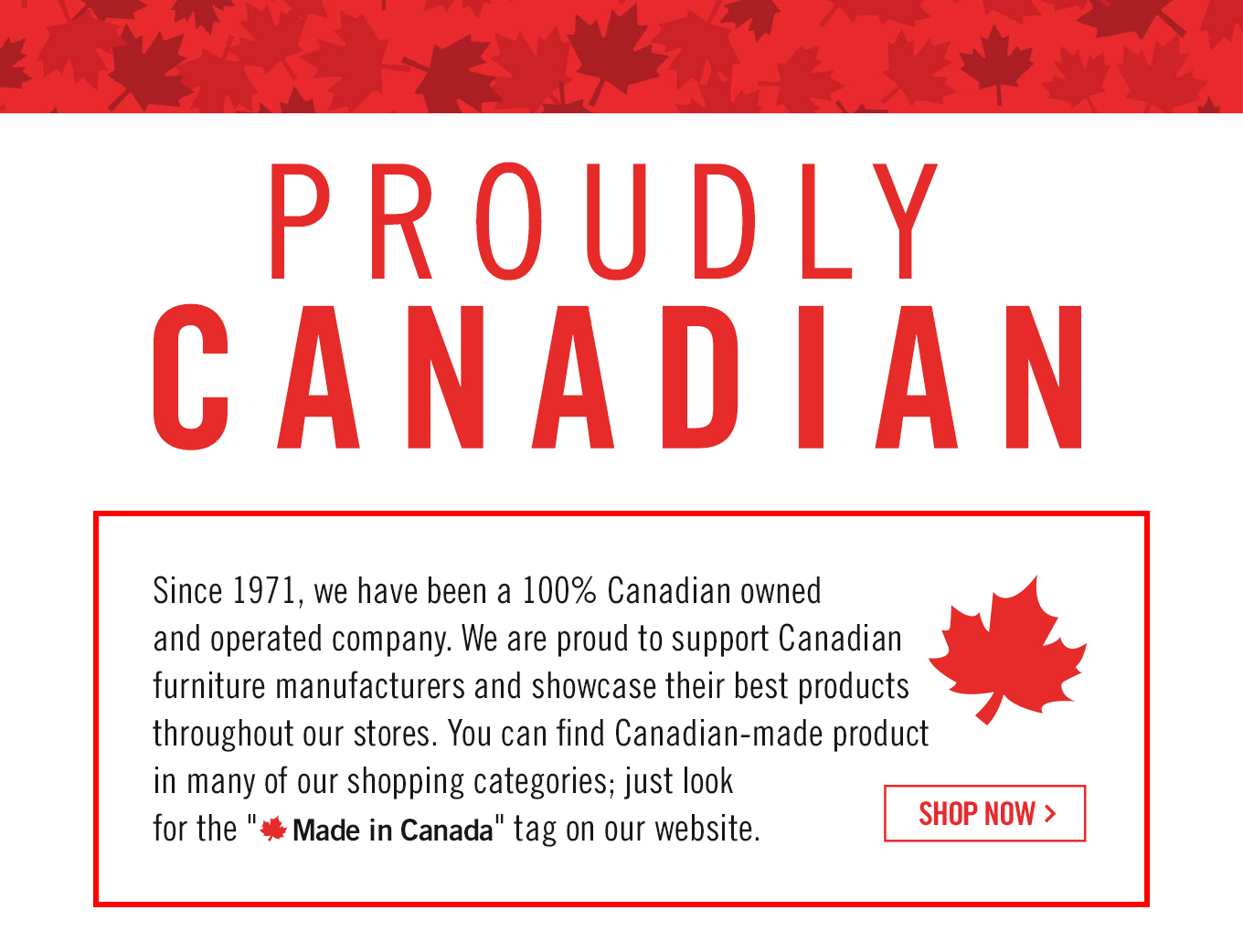 🍁 The Brick is proud to serve Canadians with furniture made in Canada. -  The Brick