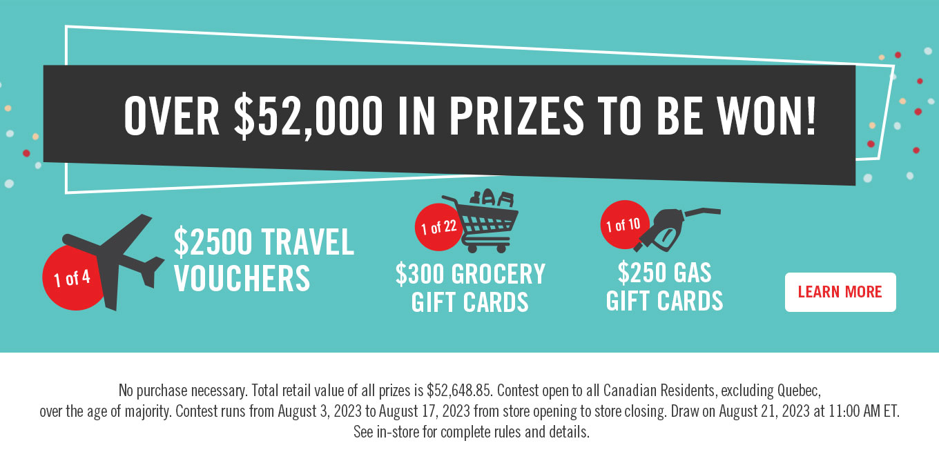 Over $52,000 in prizes to be won!