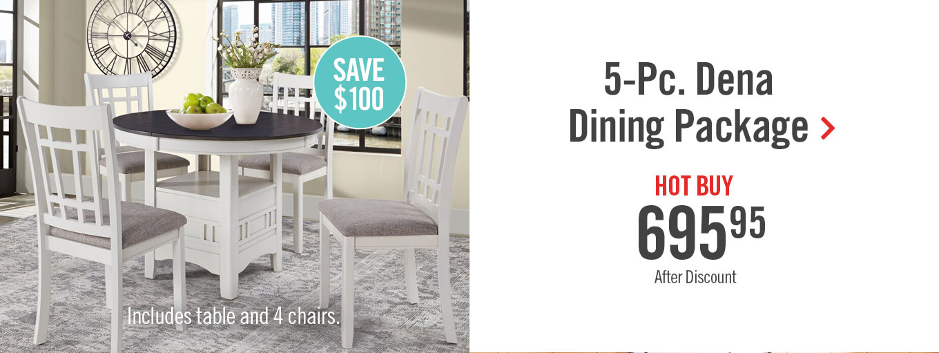 Dena 5-Piece Dining Package