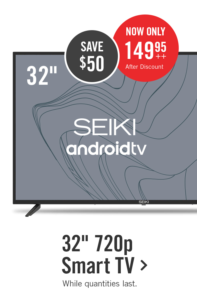 32 inch 720p smart TV.