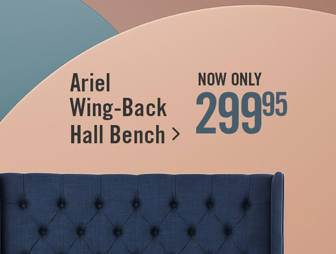 Ariel Wing-Back Hall Bench.