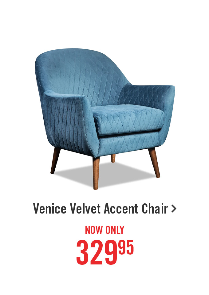 Venice Velvet Accent Chair