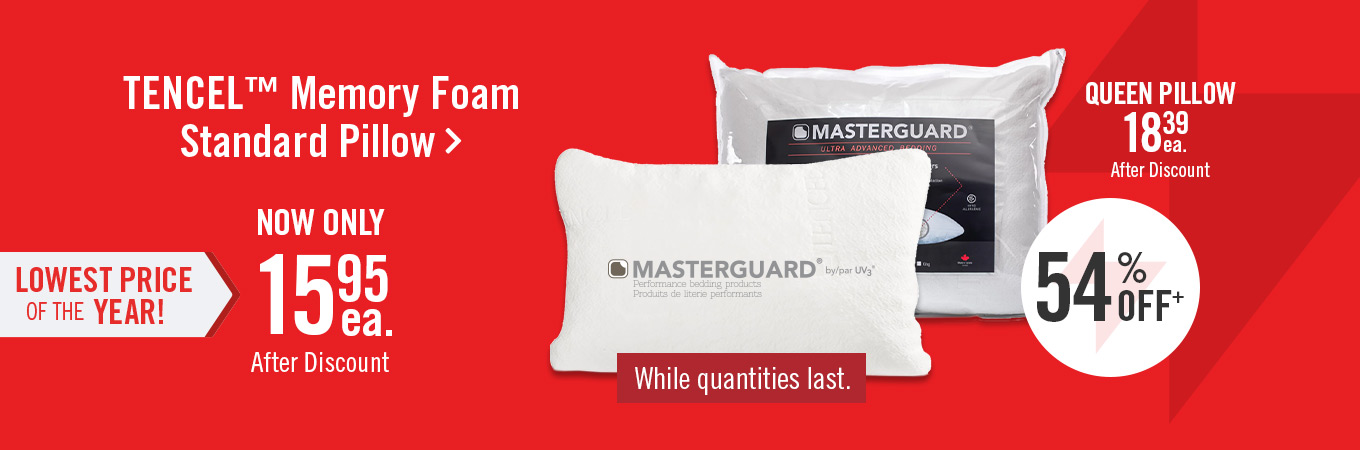 Masterguard® TENCEL™ Memory Foam Standard Pillow