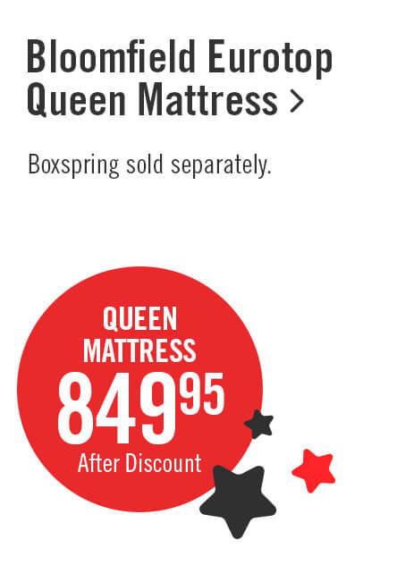 Bloomfield Eurotop Queen Mattress.